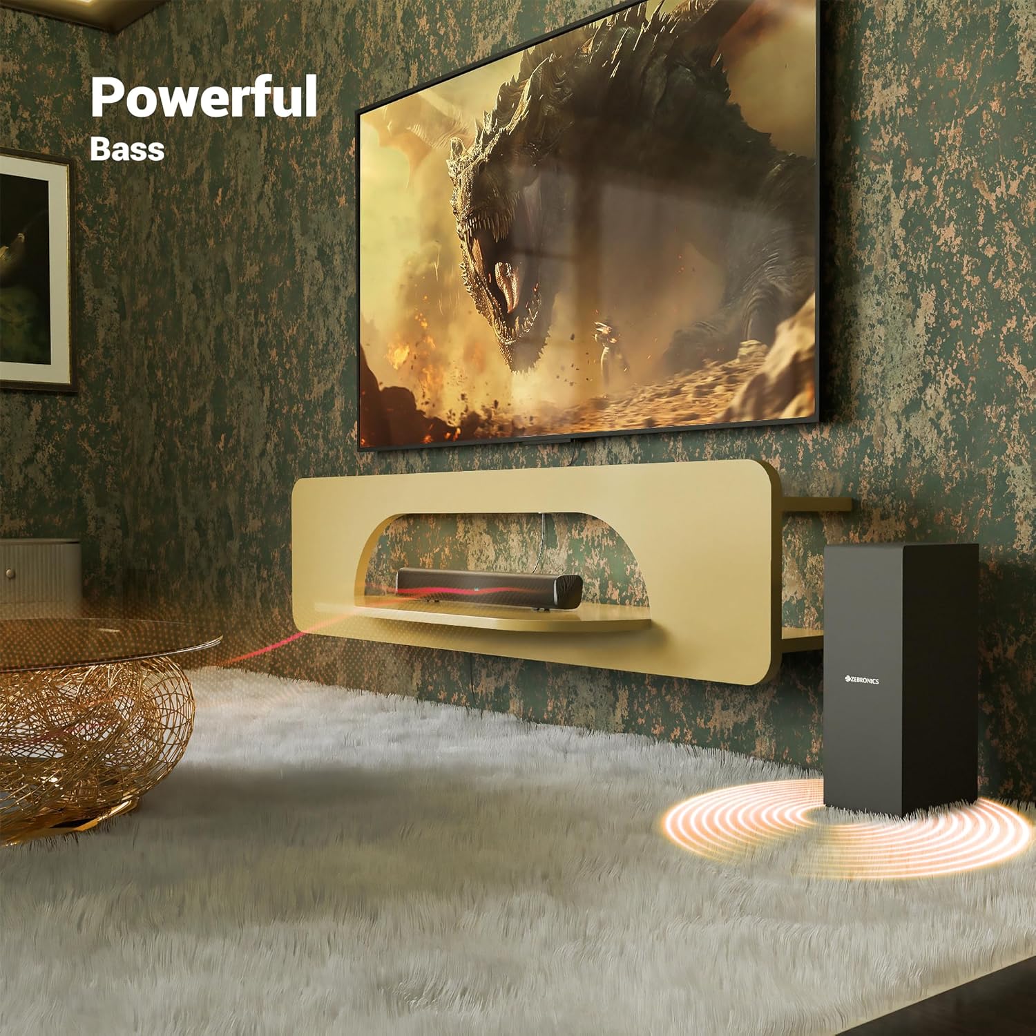 Zebronics 90 Watts Compact Soundbar Home Theatre Juke BAR 200A